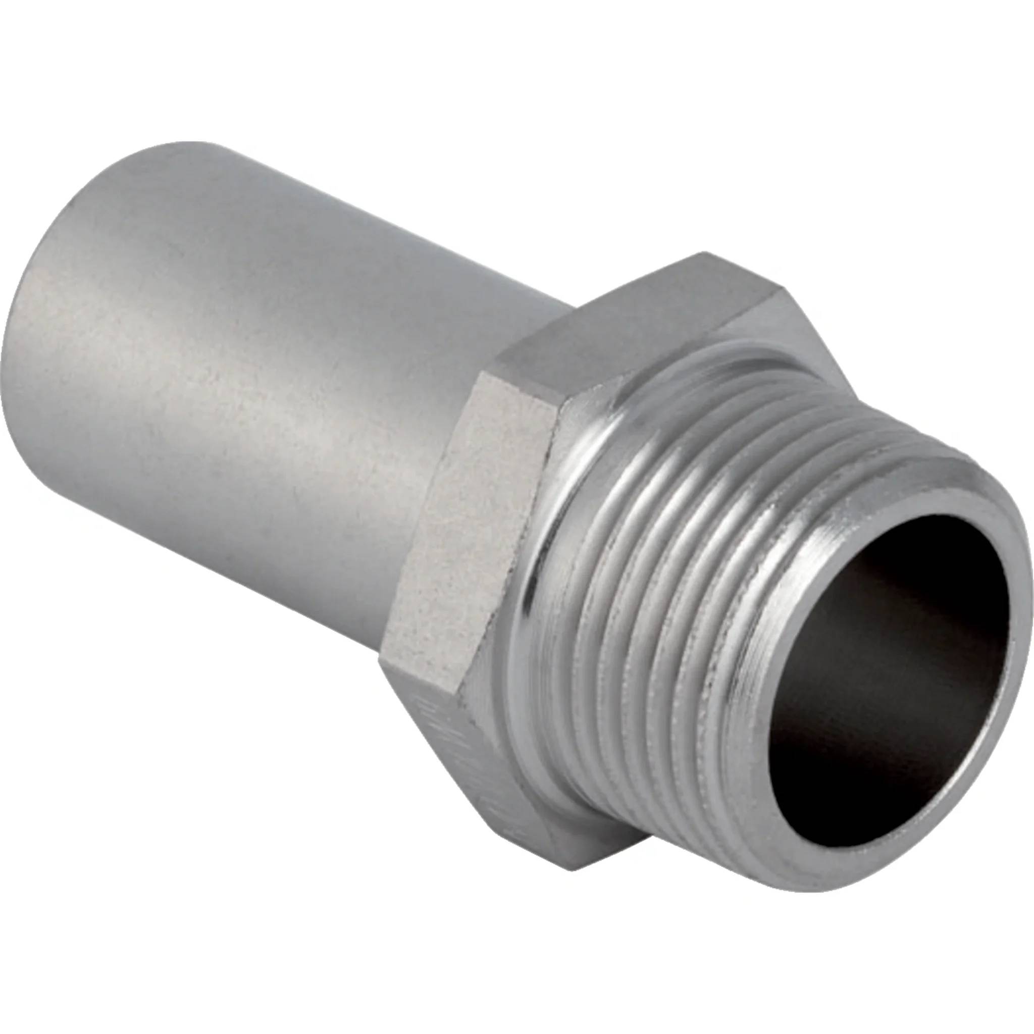 Geberit Mapress Edelstahl Übergang mit Einschubende, d18mm, R1/2, Packung mit 5 Stk.-0