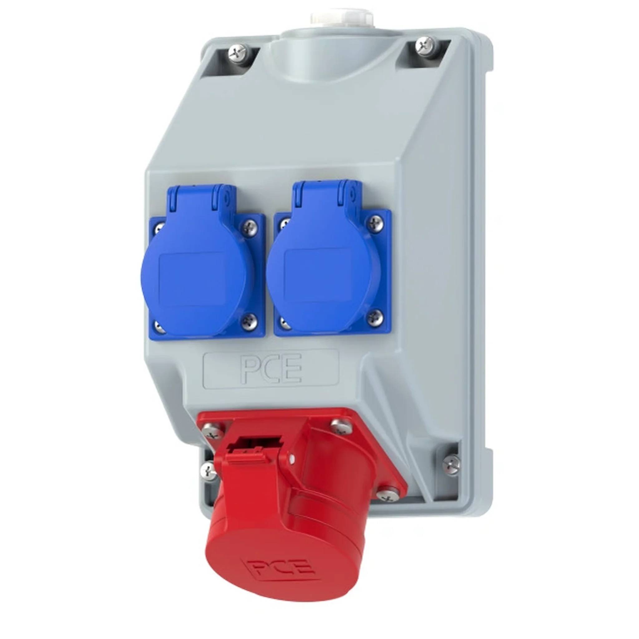 Elso Wandsteckdosenkombination, CEE 16A 5p, 2x SSD nat, IP44, 1 Stk.-0