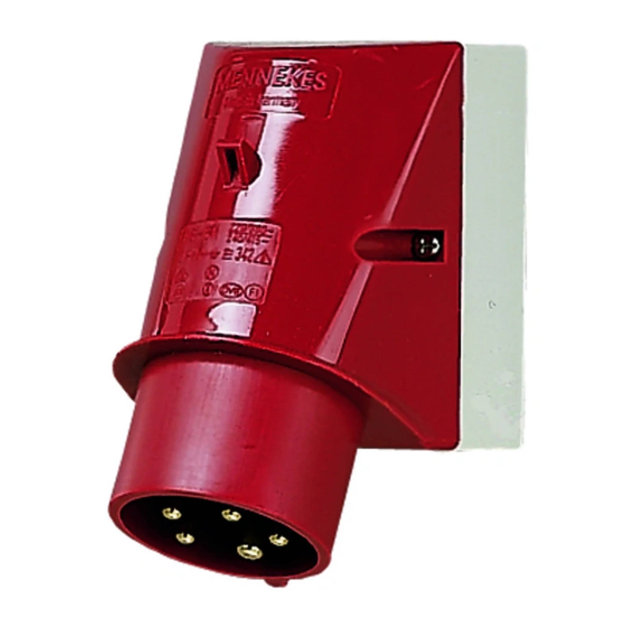 Mennekes CEE-Wandgerätestecker, 16A, 5p, 400V, 6h, IP44, 1 Stk.-0
