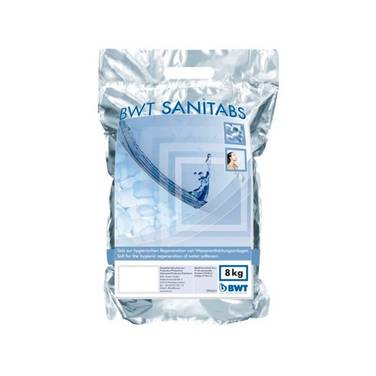 BWT Sanitabs, 2-Phasen, Enthärtertabs, Packung mit 8kg