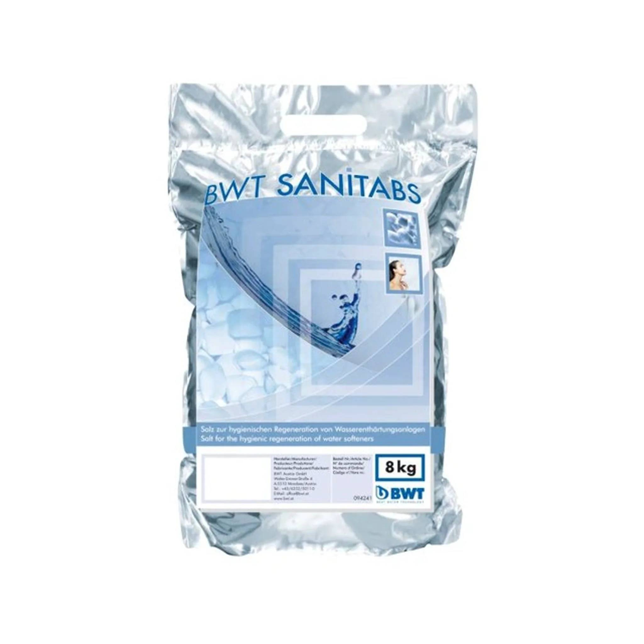 BWT Sanitabs, 2-Phasen, Enthärtertabs, Packung mit 8kg-0