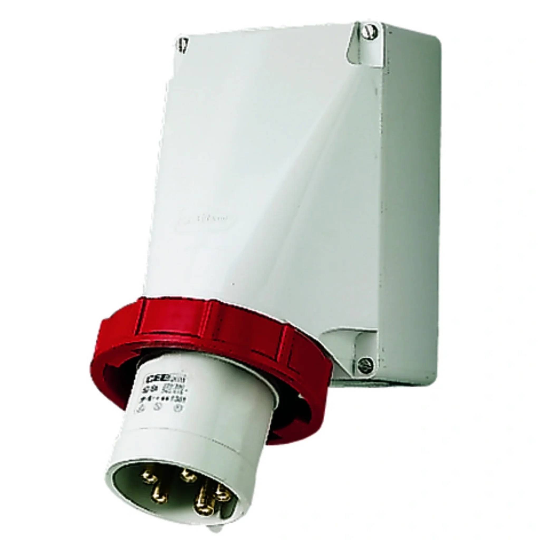 Mennekes CEE-Wandgerätestecker, 63A, 5p, 400V, 6h, IP67, 1 Stk.-0