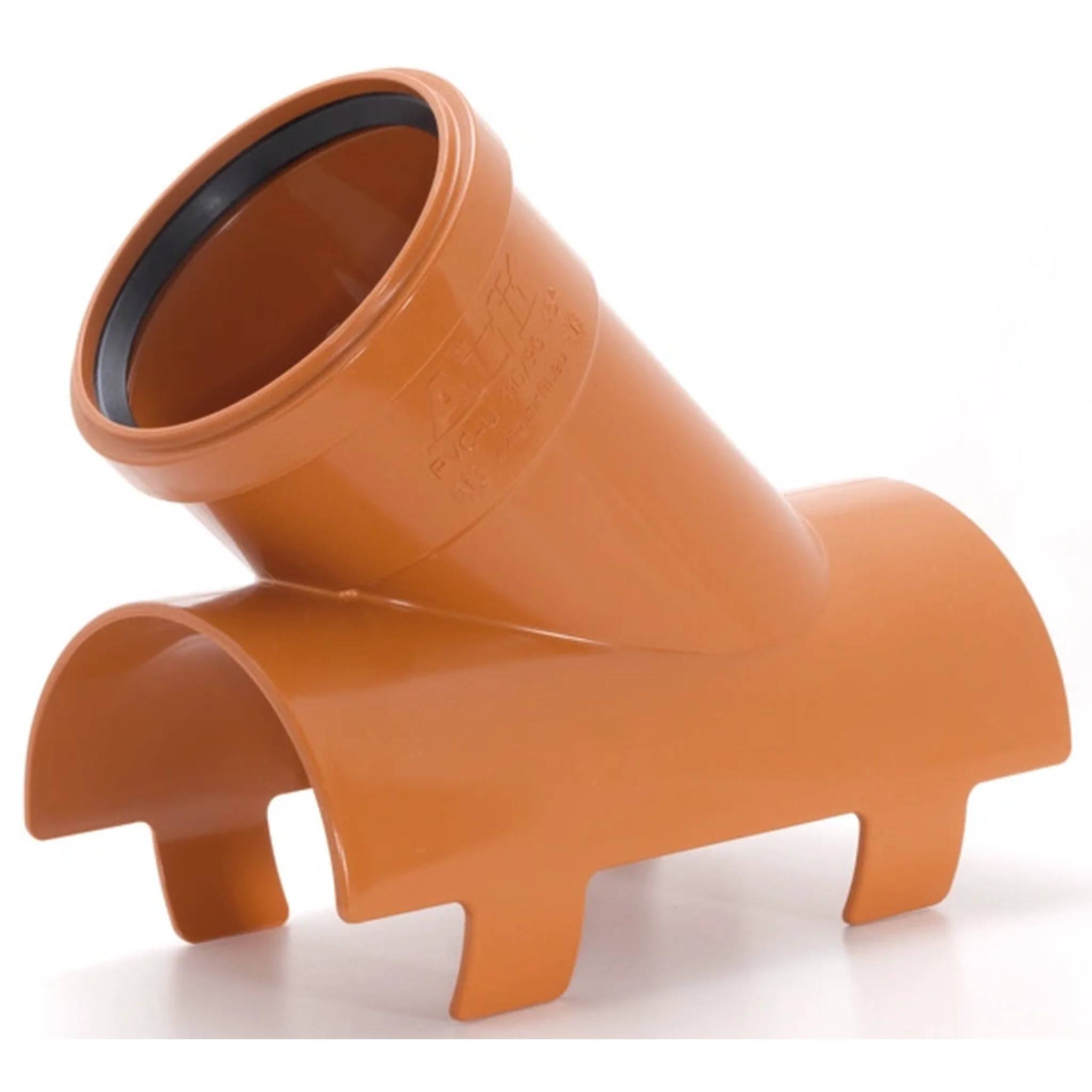 AIRFIT Klebeabzweig, 45°, PVC-U, DN 110x90, 1 Stk.-0