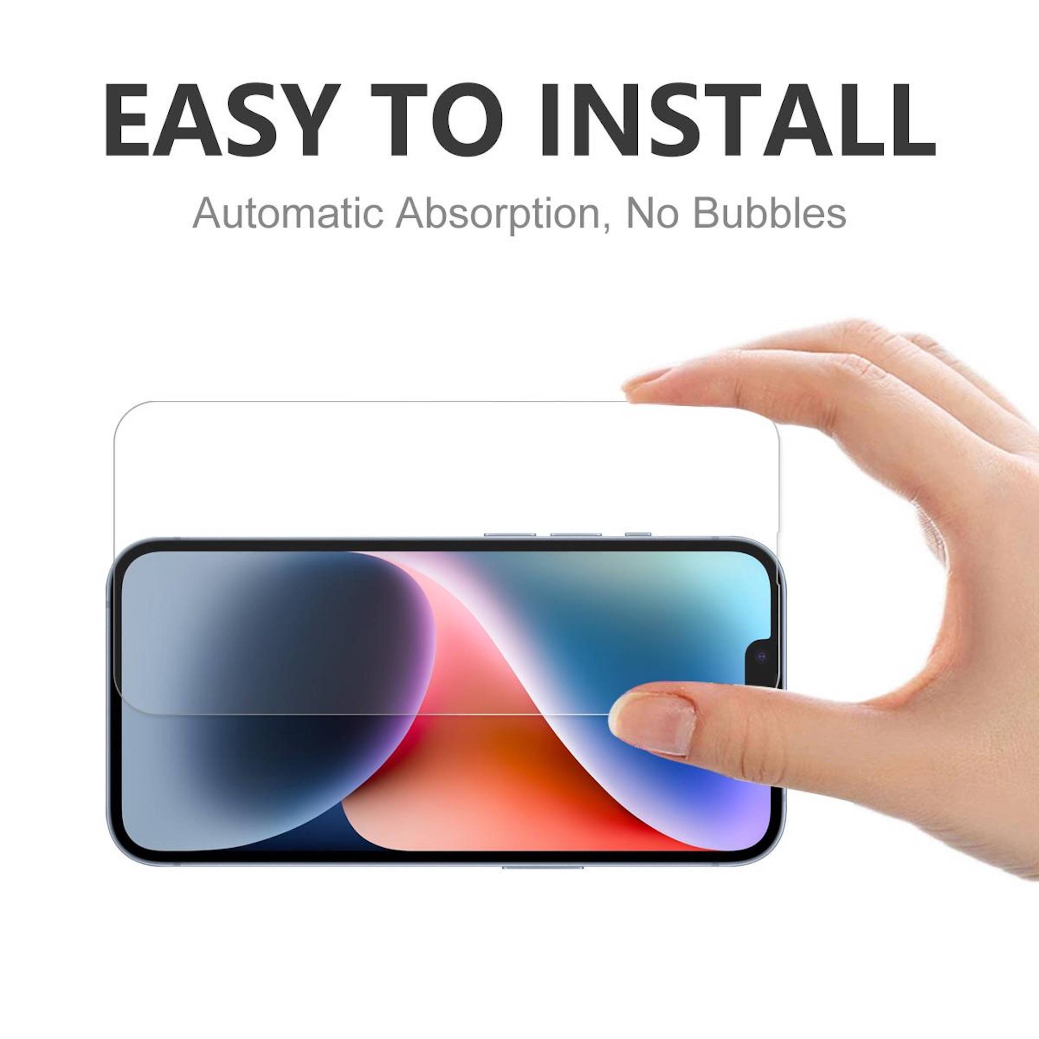 Displayschutz Glas für Apple iPhone 17e / 16e 1x H9 Hart dünn robust Transparent-4