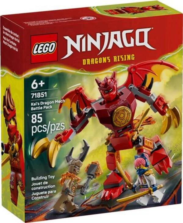 LEGO - 71851 Ninjago Kais Drachen-Mech Battle Set