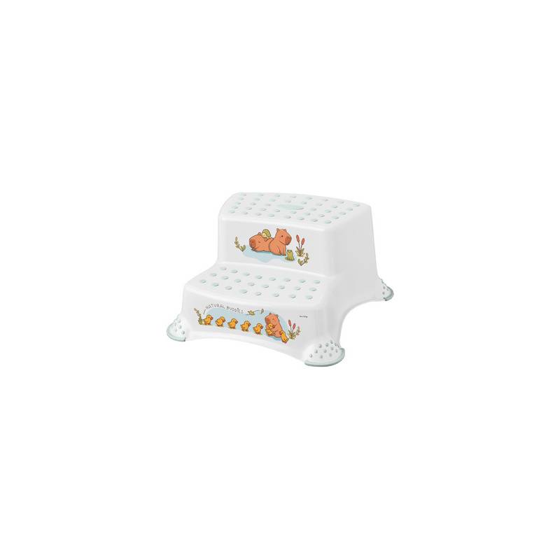 kids Tritthocker"igor cute capybara" weiß 2-stufig mit Aufdruck Tragkraft 120