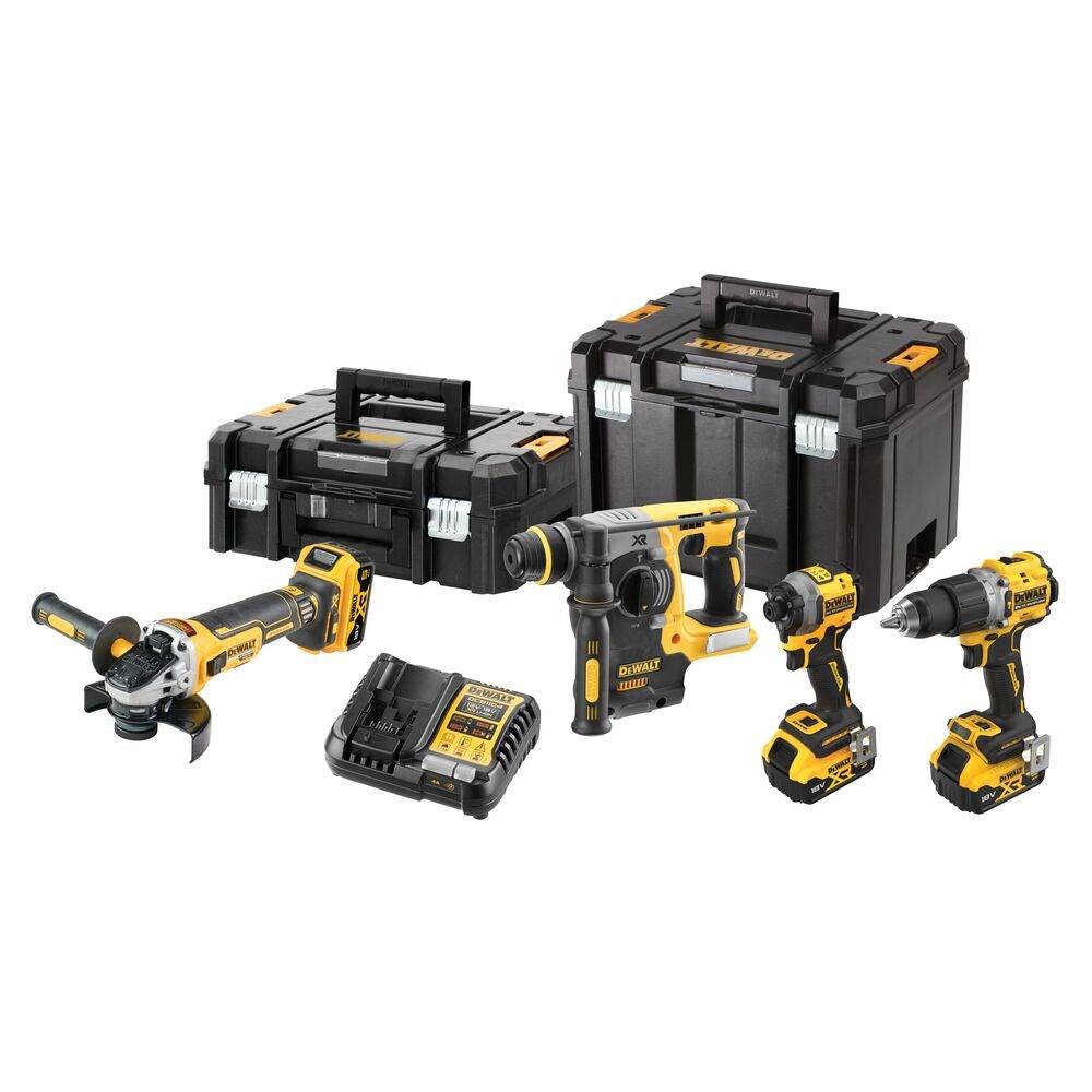 DCK429P3T-QW Kombiset DCD805+ DCG405+ DCH273+ DCF850, 18 V schwarz, gelb (DCK429-0