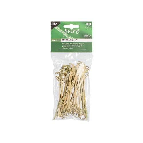 40 Fingerfood - Picker "pure" 10 cm "Knoten"-2