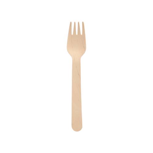 250 Gabeln Holz "pure" 16 cm-0