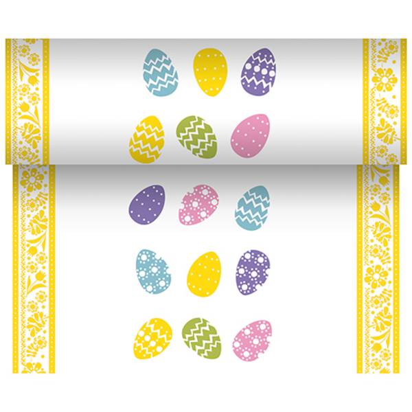 PAPSTAR - Tischläufer Coloured Eggs 87372 mehrfarbig