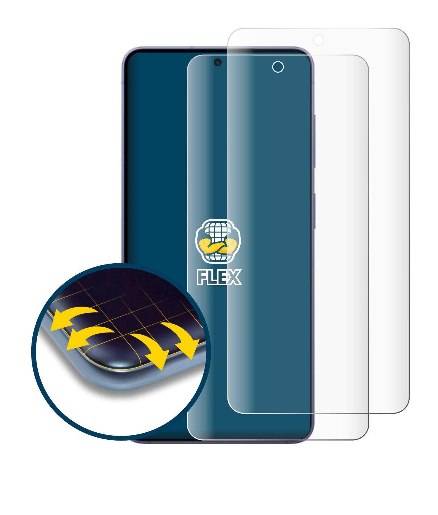 2x BROTECT Flex Fullscreen Schutzfolie für Samsung Galaxy S26 Full-Screen 3D Curved Transparent-2