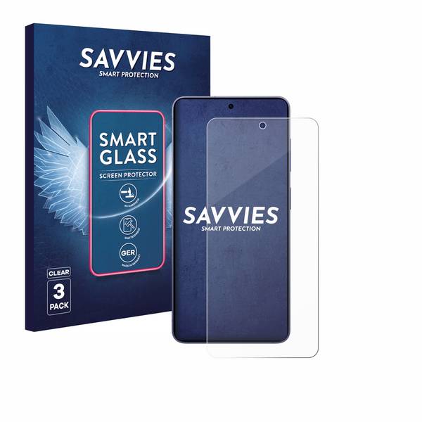 Savvies Smart Glass 3x Flexible Panzer Schutz Glas Folie für Samsung Galaxy S26