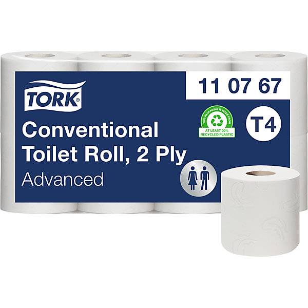 Toilettenpapier Haushaltsrolle Tissue 2-lagig Palette mit VE 1920 Stk weiß. Essity Professional Hygiene |-2