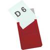Magnet-Sichttasche aus Hart-PVC VE 10 Stk Format DIN A6 hoch rot ab 2 VE. 86198449 861984 49