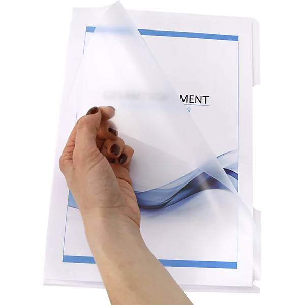 Aktenhülle VE 100 Stk ab 2 VE Format A4 transparent 012 mm genarbt. 86196249 861962 49-2