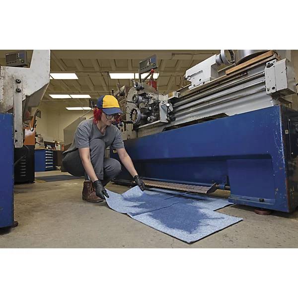 BLUE® Bindevlies-Saugmatte Heavy-Weight Ausführung VE 100 Stk BxL 380 x 480 mm. PIG 86418049-2