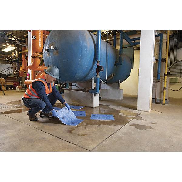 Wasserabsorbierende Saugmatten in Spenderbox VE 50 Stk BxL 380 x 480 mm. 86418549 864185 49-4