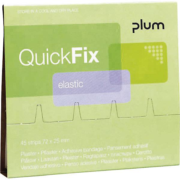 Pflaster-Nachfüllpackung QuickFix elastic VE 6 à 45 Stk HxB 72 x 25 mm. 86244049 862440 49-0