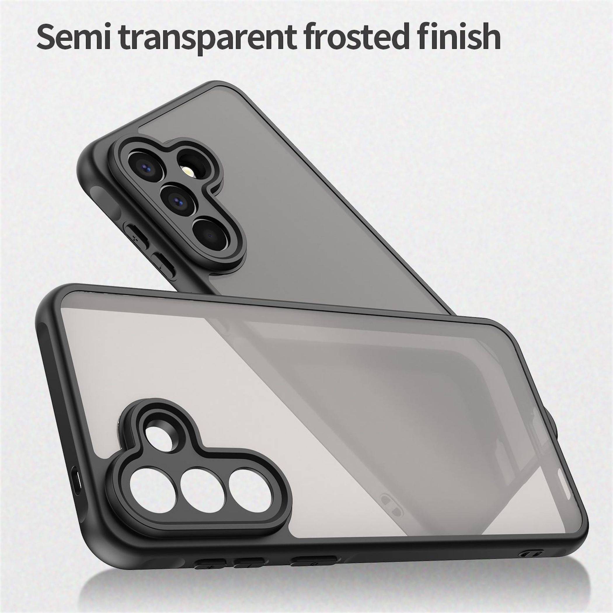Hülle für Samsung Galaxy A57 5G Case Schutzhülle Matt Schwarz Stoßfest Slim-4
