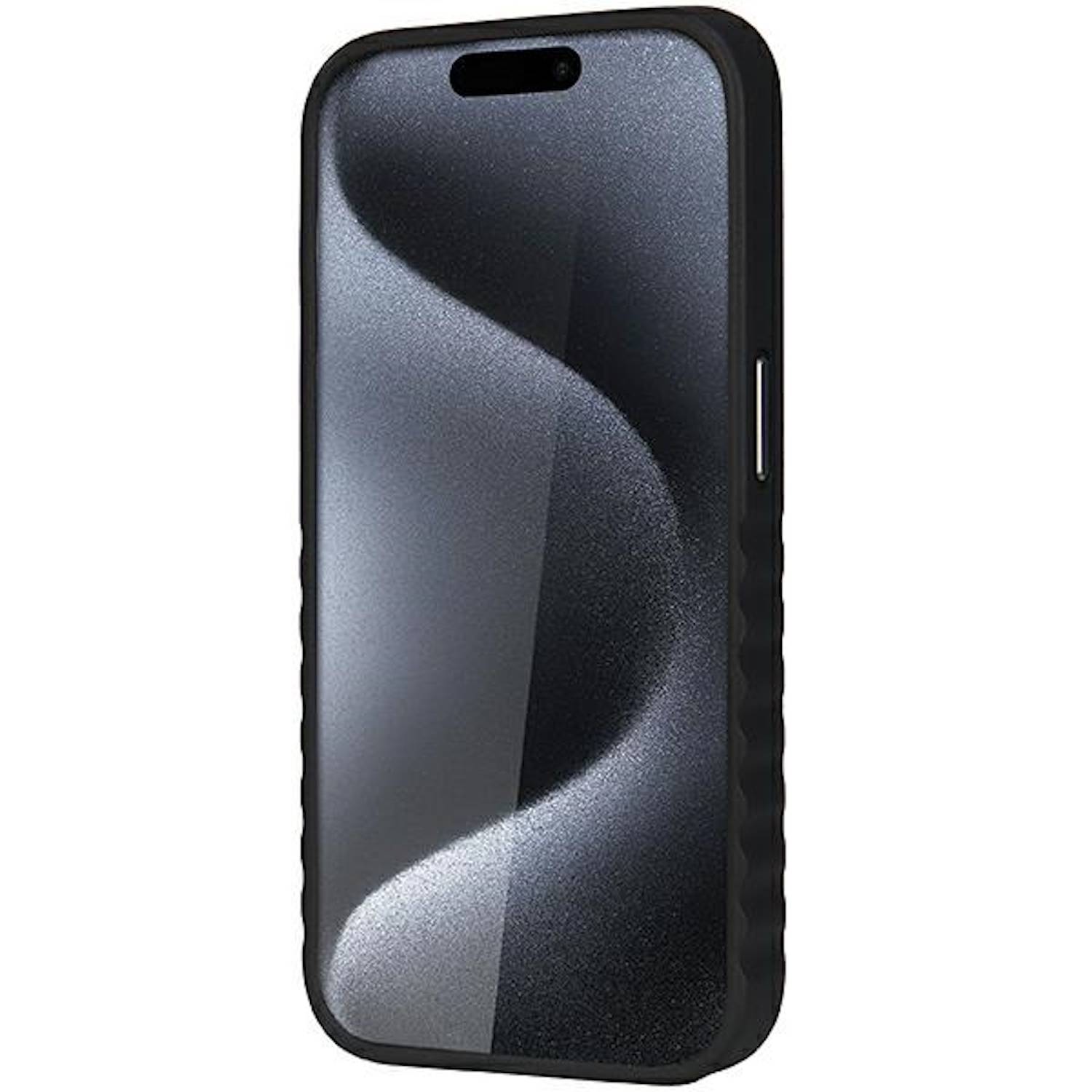 Audi Apple iPhone 15 Pro Max Kunstleder MagSafe Hardcase Hülle Schwarz-4