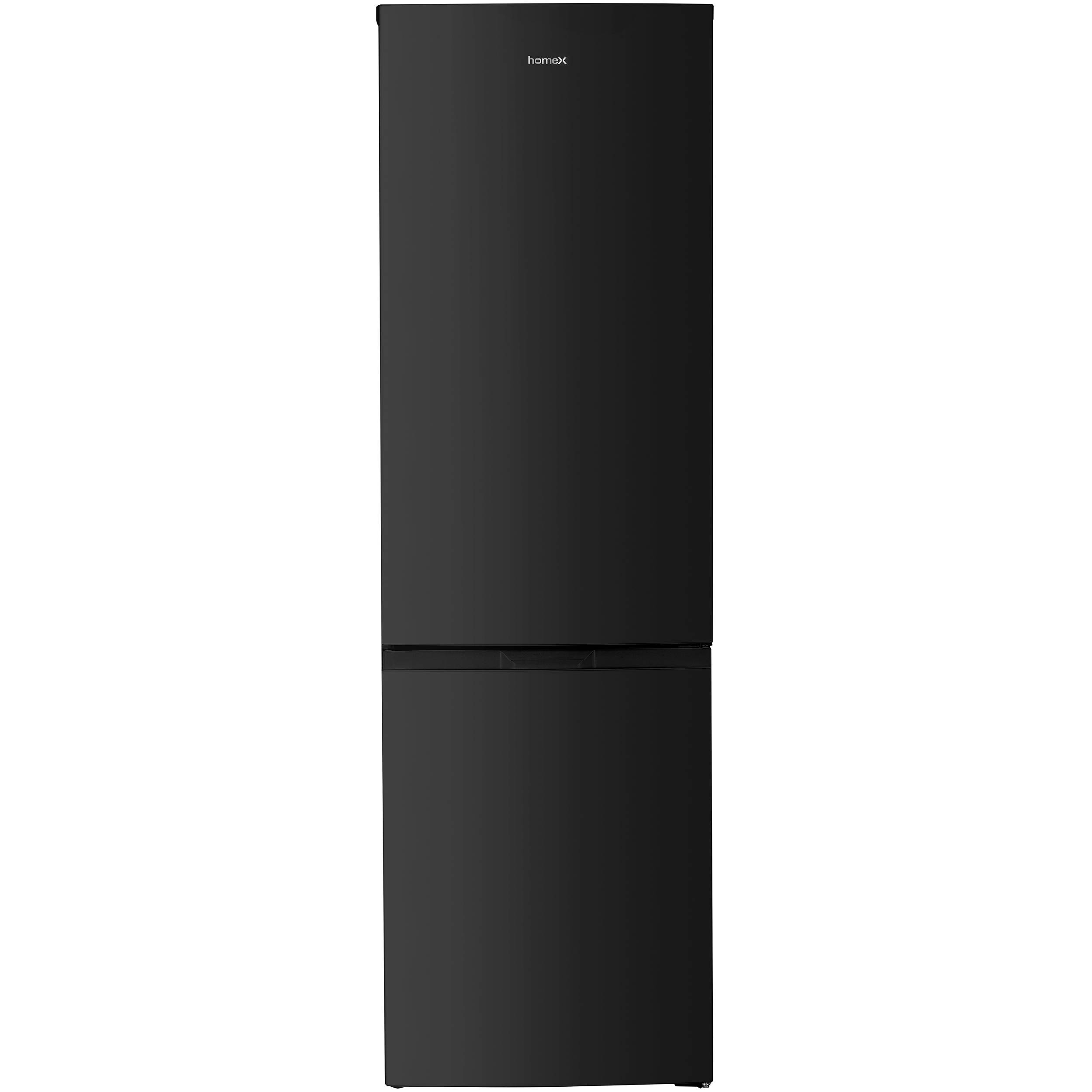 homeX Kühlschrank mit Gefrierfach No Frost, Kühl-Gefrier-Kombination freistehend, groß - 253 Liter, schwarz, CFSN2531C-B-0