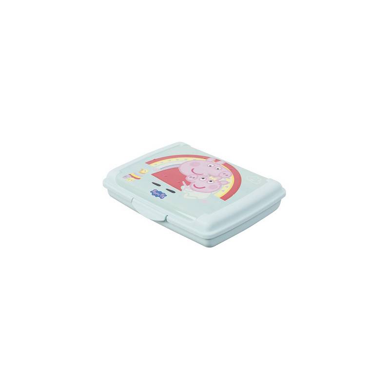 Brotdose carla mini"peppa pig" 0.5 L aquamarine Deco-Click-Box mini PP-0