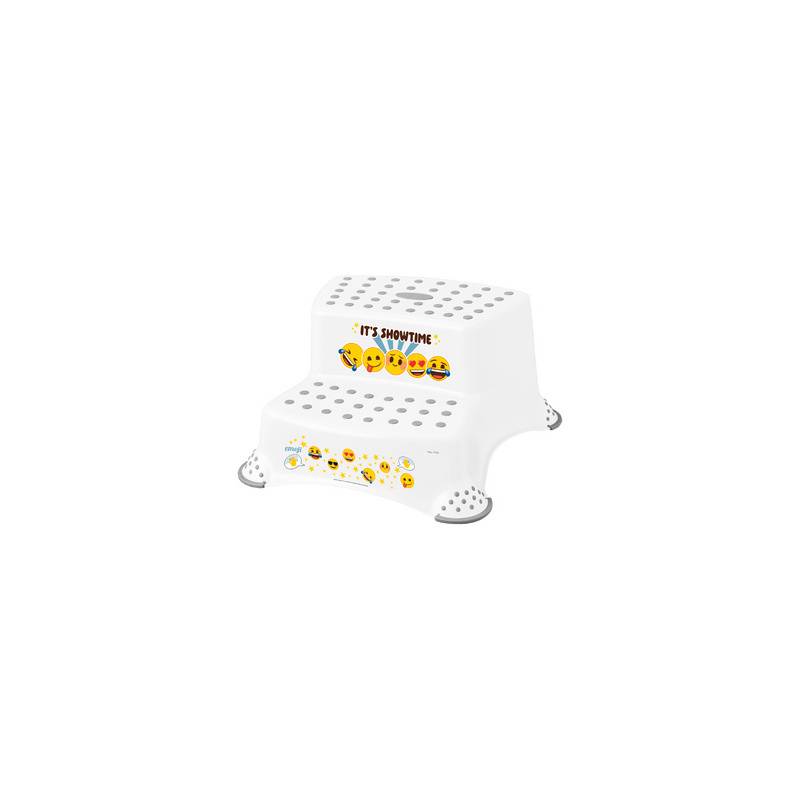 kids Tritthocker"igor emoji showtime" weiß 2-stufig mit Aufdruck Tragkraft 120-0