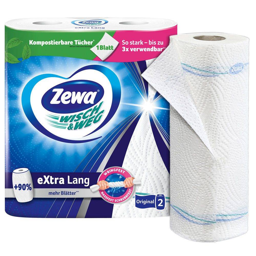 Zewa Küchenrollen WISCH&WEG eXtra Lang Original 2-lagig 43223-0