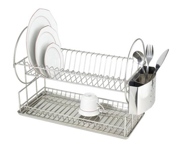 Maximex Exclusiv Duo Geschirrabtropfständer silber 2329500