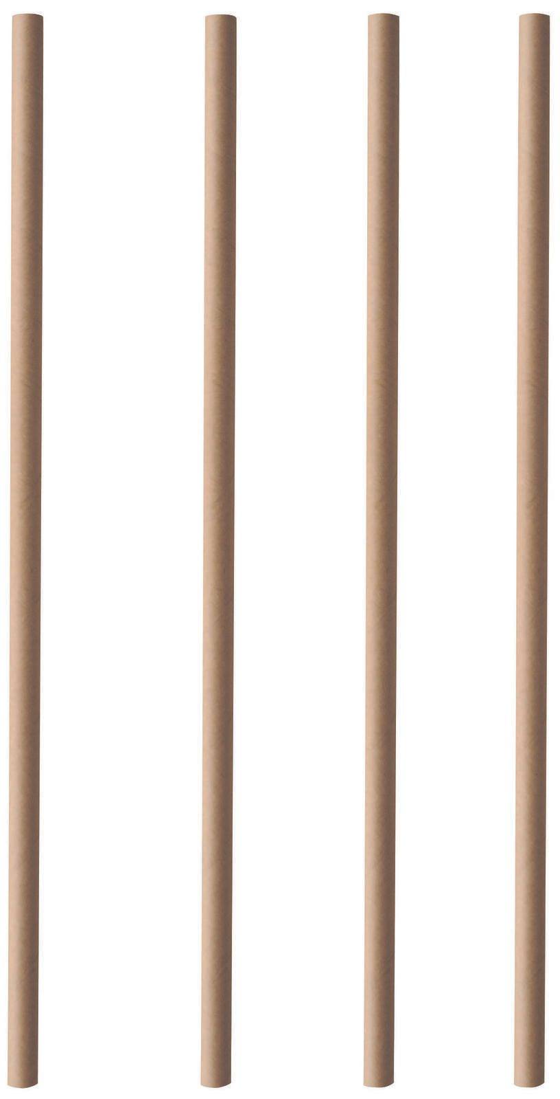 PAPSTAR Strohhalme pure braun 88224-0