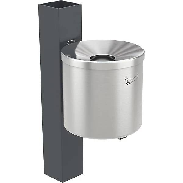 Überdachung Köln mit Sitzbank und Ascher offen fertig montiert B 2165 mm mit Sitzbank 7 Glaselemente.-1