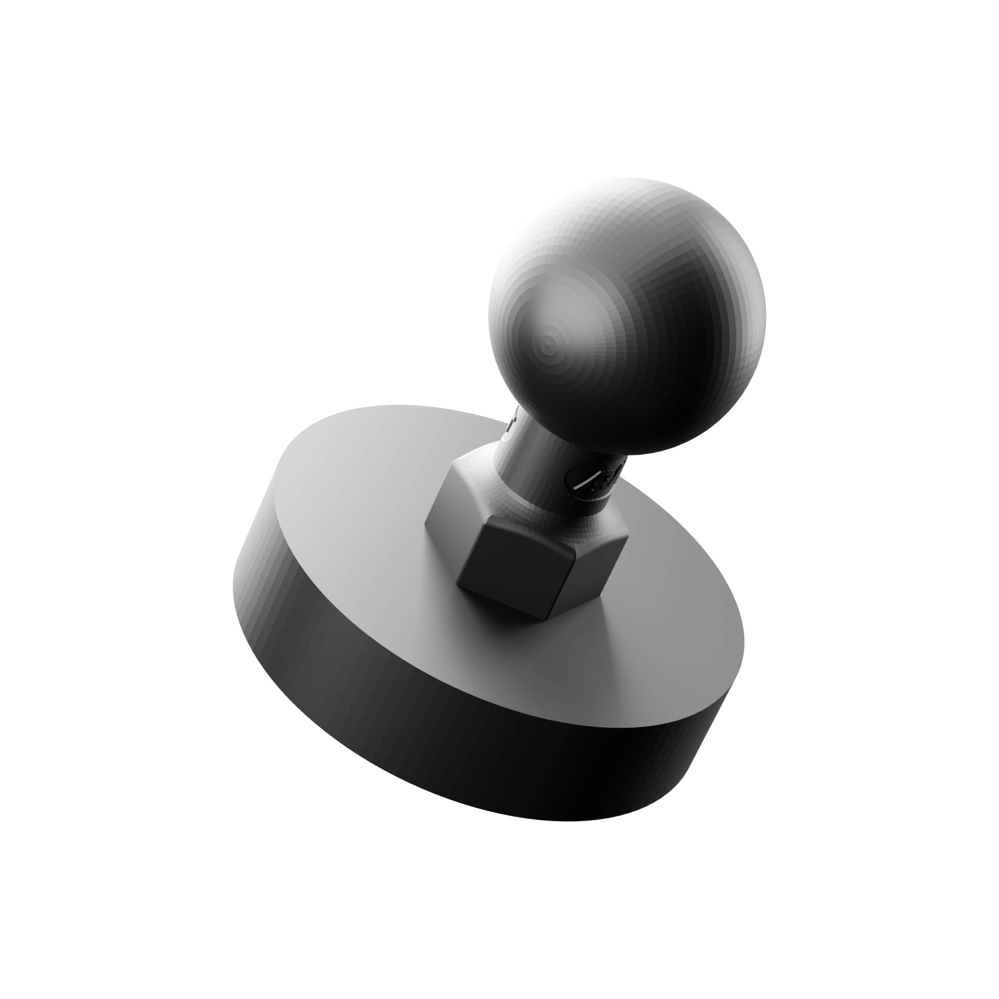 BIGmount Einzel-Magnet-Halterung B-Kugel (1,0") – Industriemagnet 60kg Haltekraft, werkzeuglose Montage auf Stahl-0