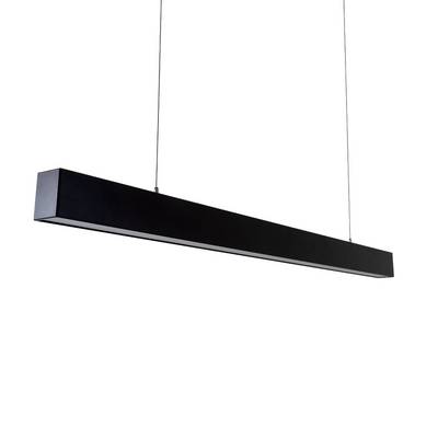 LUXULA LED Büro- Tresenleuchte 40W 3000- 6500K Warm- Kaltweiß 4000lm 120cm LIFUD Erweiterbar Pendelleuchte Schwarz-0
