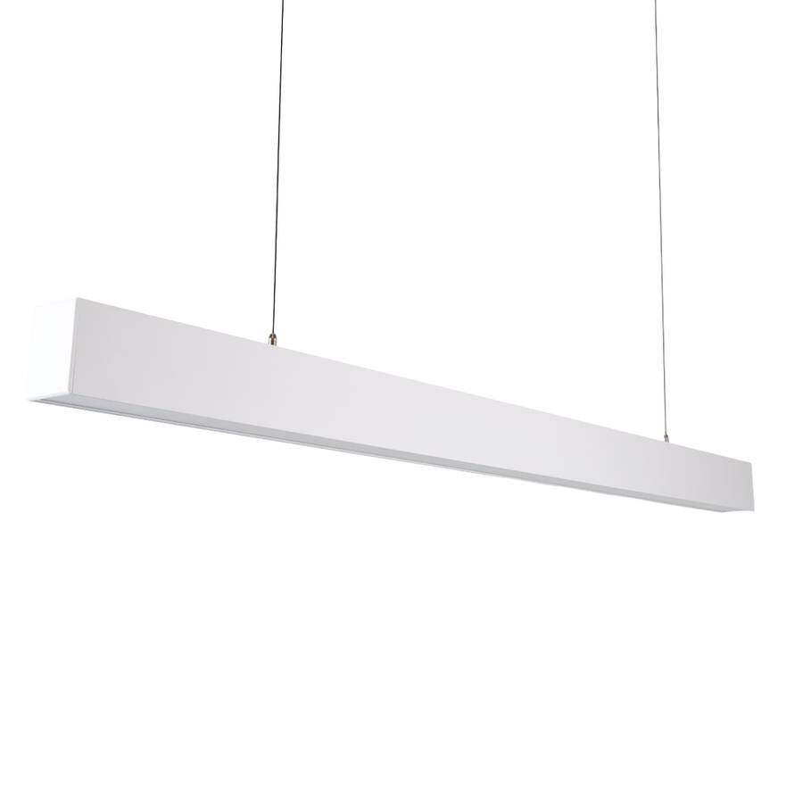LUXULA LED Pendelleuchte 40W 3000- 6500K Warm- Kaltweiß 4000lm 120cm LIFUD Netzteil Erweiterbar Büro Tresenleuchte Weiß-0