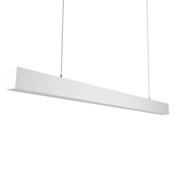 LUXULA LED Pendelleuchte 40W 3000- 6500K Warm- Kaltweiß 4000lm 120cm LIFUD Netzteil Erweiterbar Büro Tresenleuchte Weiß