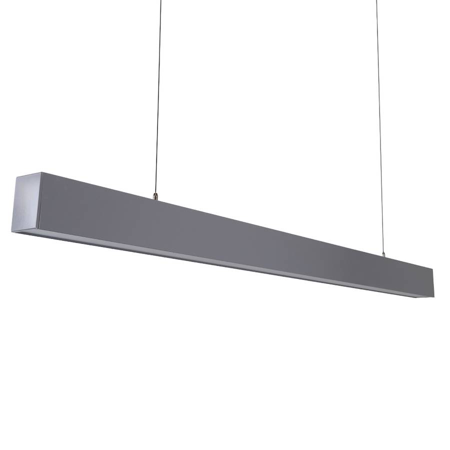 LUXULA LED Büro- Tresenleuchte 40W 3000- 6500K Warm- Kaltweiß 4000lm 120cm LIFUD Netzteil Erweiterbar Pendelleuchte Grau-0