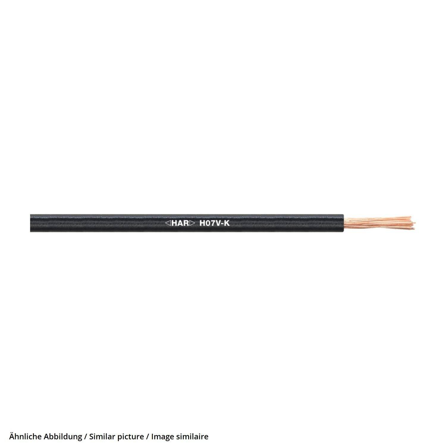 4520012E LAPP H07V-K EMBOSS 1X2,5 BK - 1 Meter