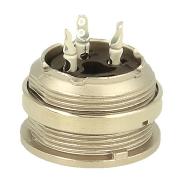 T3263000U Amphenol Female panel connector 3 pole IP40 solder silver screw locking - 1 Stück