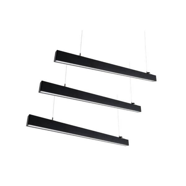 LUXULA 3er-Set LED Büro- Und Tresenleuchte 30W 3000-6500K Warm- Kaltweiß Hängeleuchte Schwarz Up&Down Erweiterbar 120cm