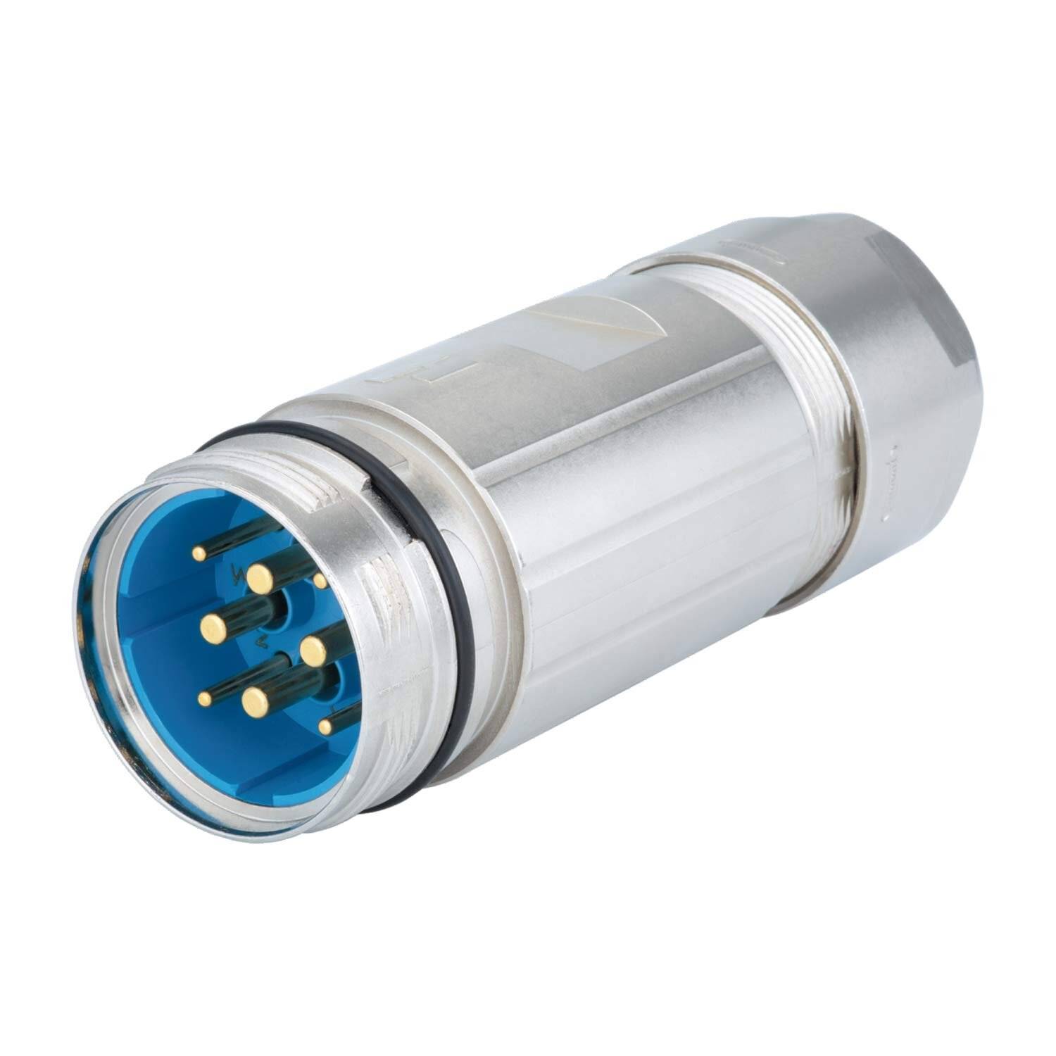 7720643000 HUMMEL M40 Leistung Kupplungssteckverbinder gerade Stift Crimpanschluss, Polzahl 3+4+P-0