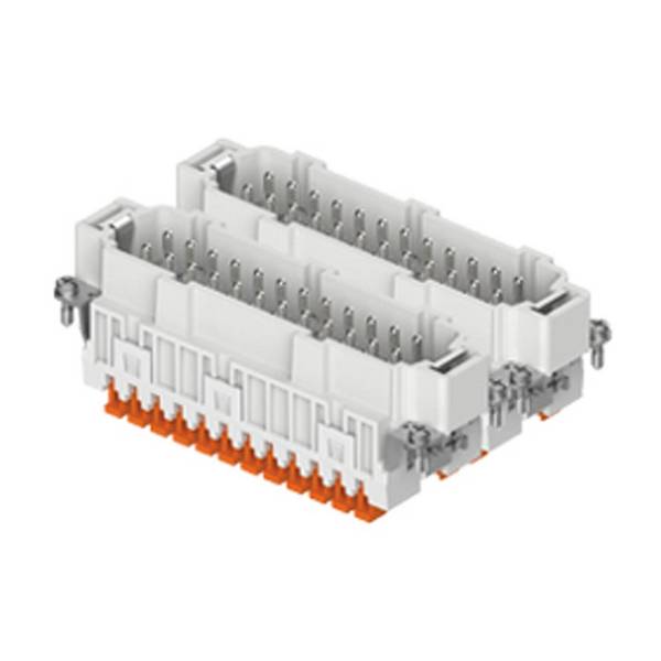 JSHM 24 SN ILME Stifteinsatz, 24P+PE, Zinn, SQUICH, 16A, 500V, JEI, für Gr. 104.62 Nr. 25-48, ges