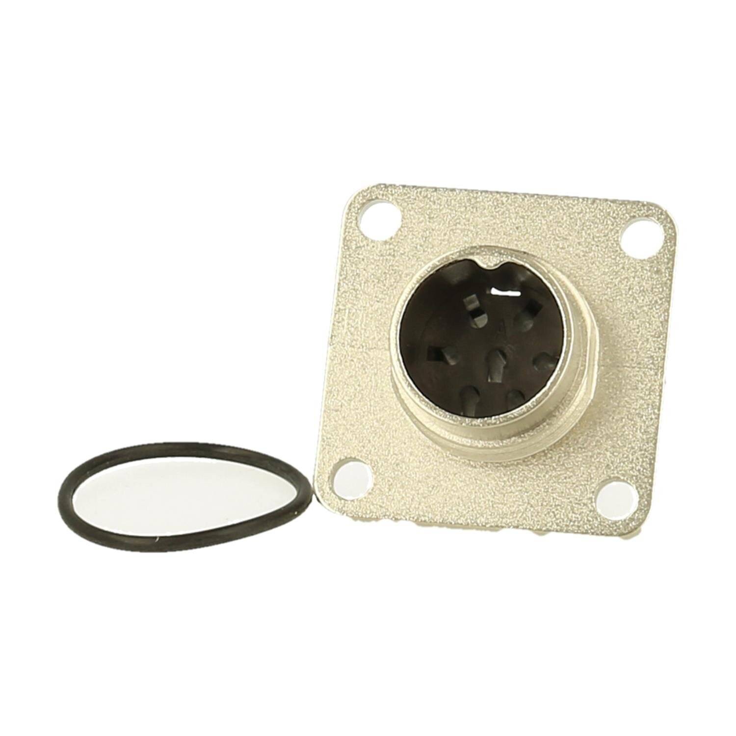 C09111S0070002U Amphenol Male panel connector 7 pole IP67 crimp screw locking - 1 Stück-0
