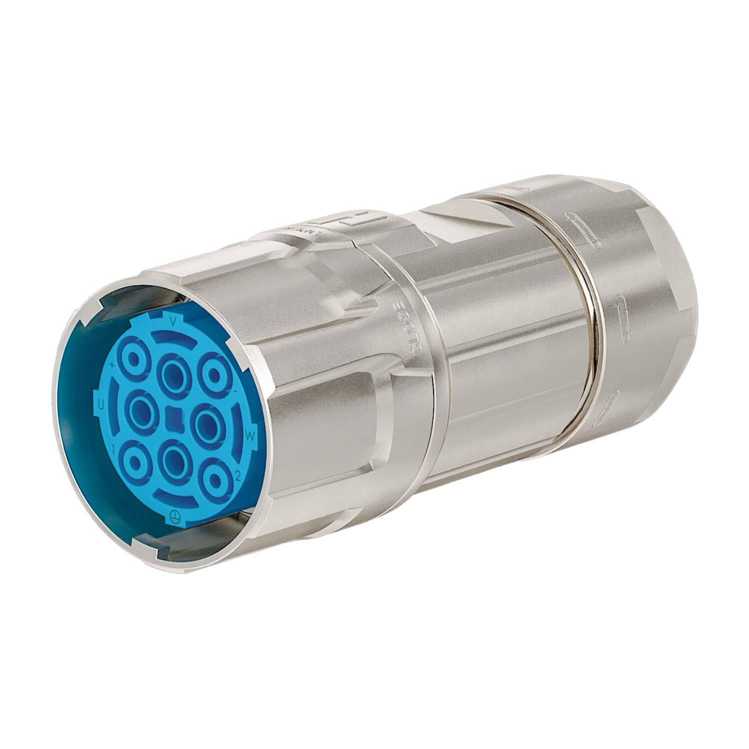 771684300S HUMMEL M40 Leistung Kabelsteckverbinder gerade Buchse Crimpanschluss, Polzahl 3+4+PE K-0