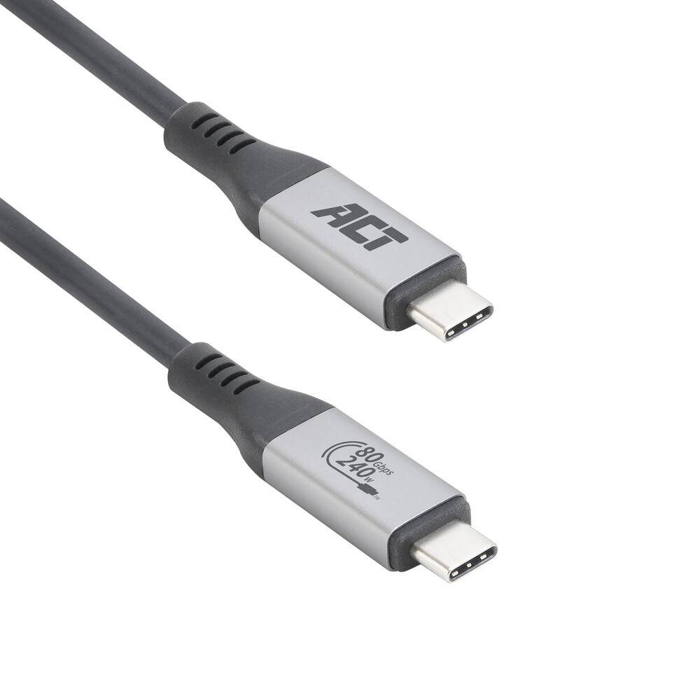 ACT AC7452 USB4® 80Gbps Thunderbolt™5 240W USB Typ-C® Kabel | USB-IF zertifiziert | 1,5 Meter | Schwarz-0