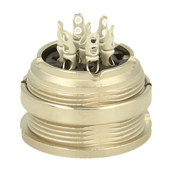 T3478000U Amphenol Female panel connector 7 pole IP40 solder silver screw locking - 1 Stück