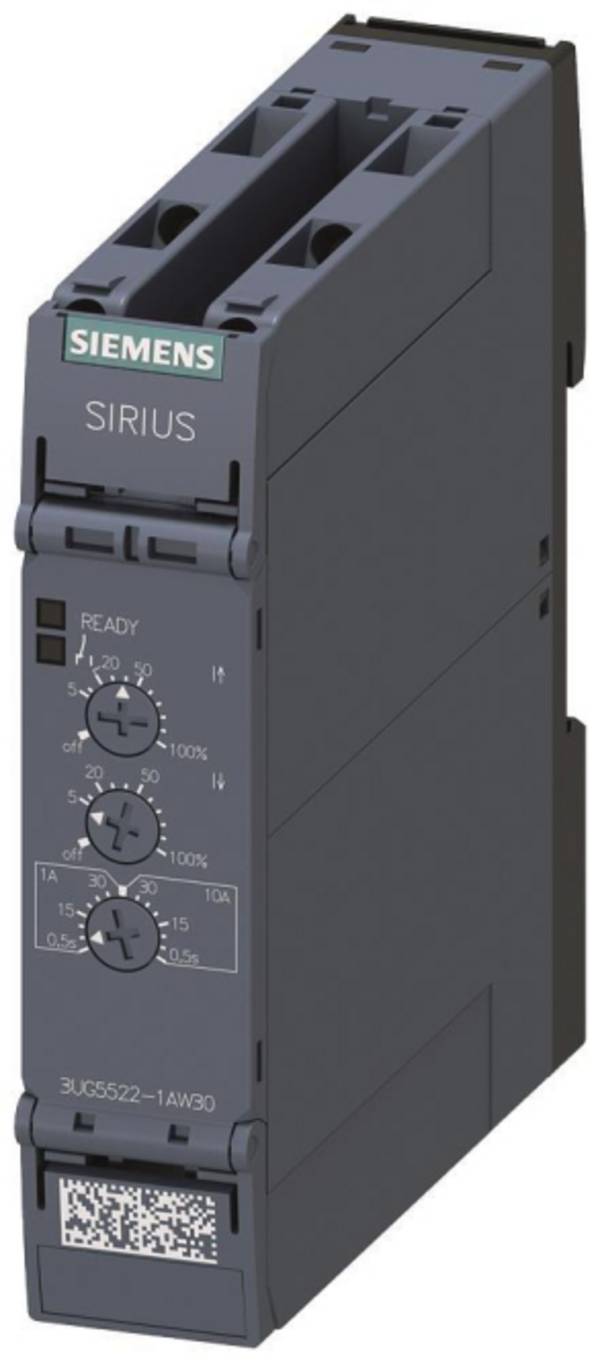 Siemens Analoges 3UG5522-1AW30 Stromüberwachungsrelais 0,05-15 A AC/DC Industriematerial