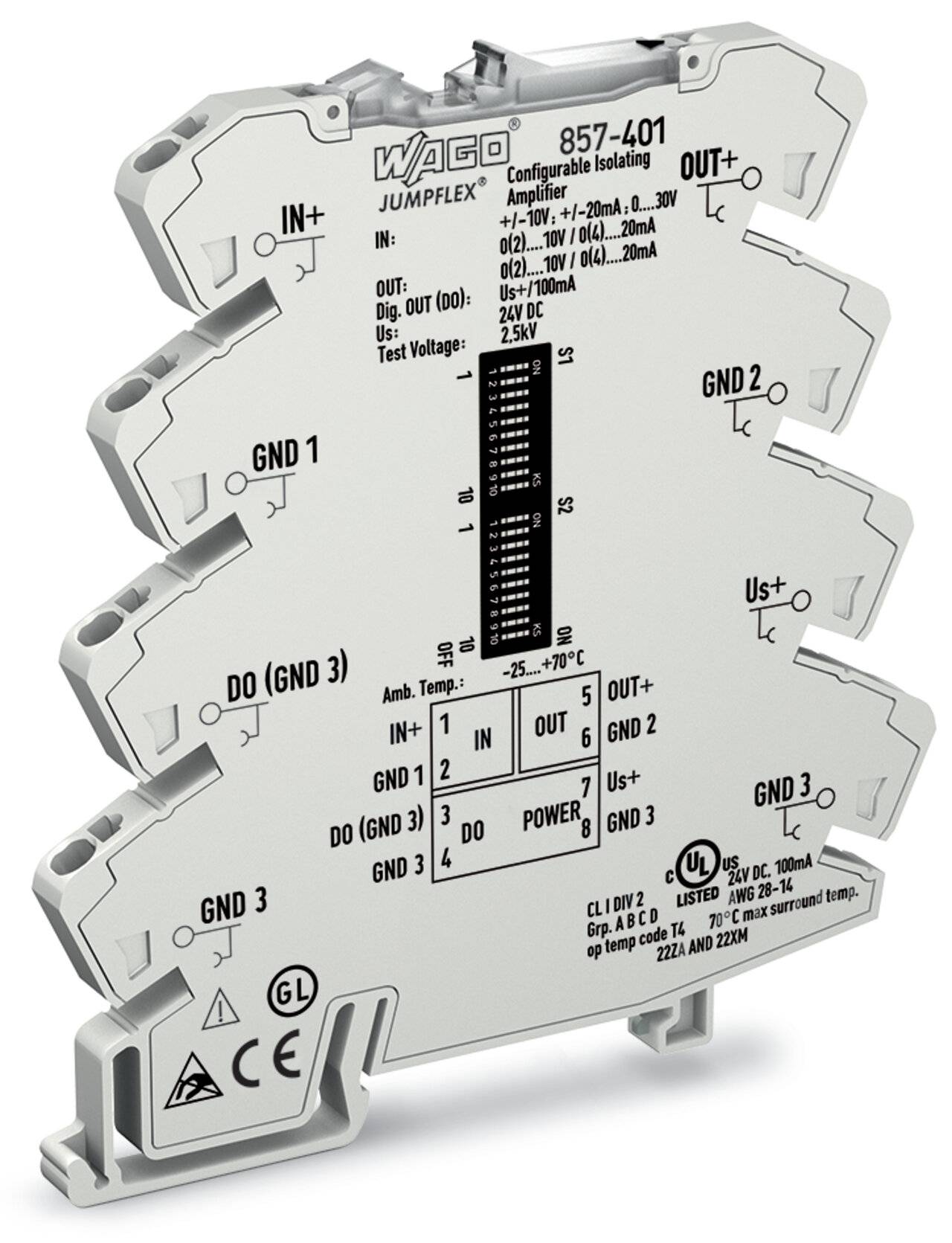 WAGO GmbH & Co. KG Trennverstärker 857-401-3