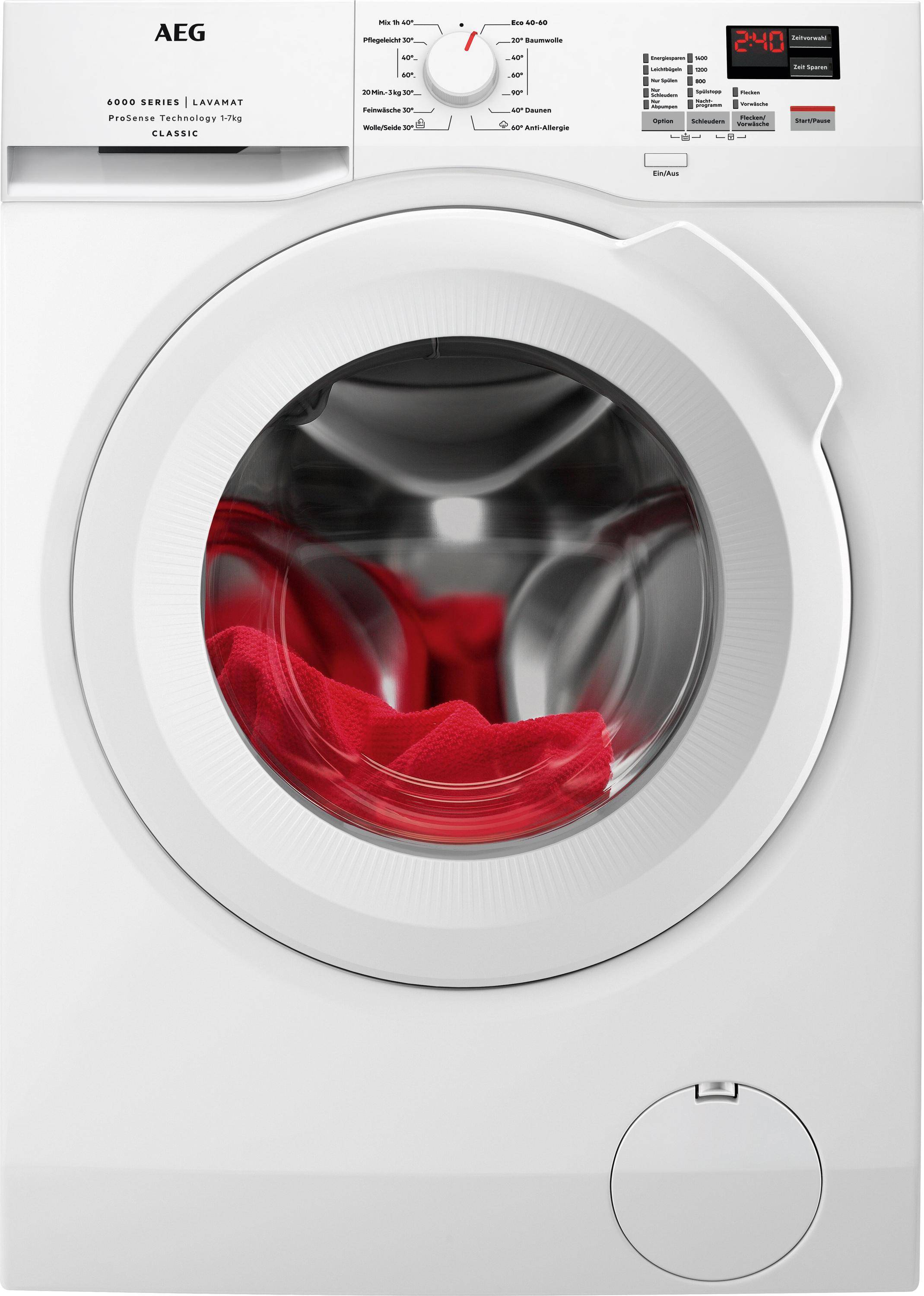 Electrolux AEG MDA Waschautomat CARAT L6FBC41478 Bauform=Standgerät Schleuderwirkungsklasse=B-0