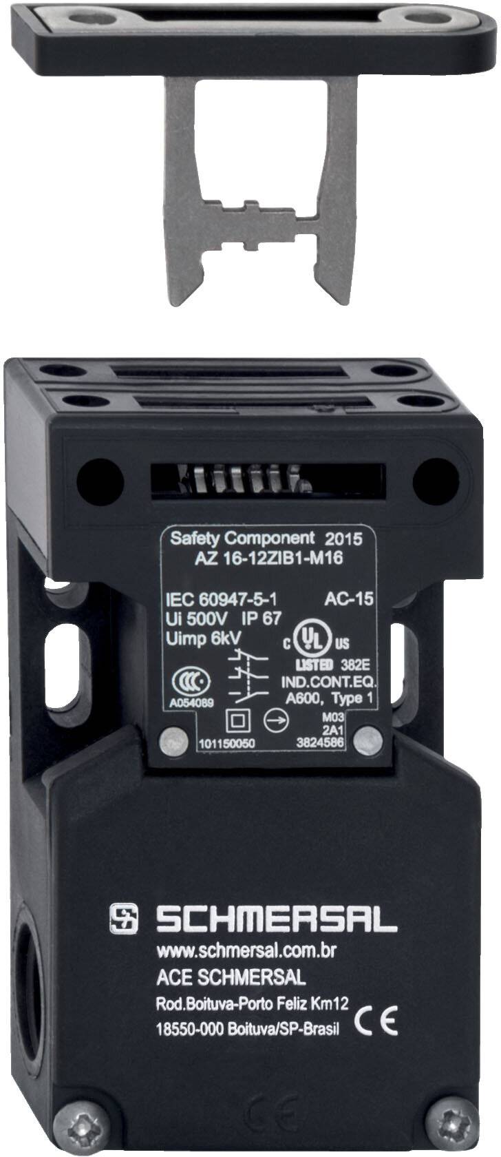 Schmersal AZ 16-12ZIB1-M16 Sicherheitsschalter mit getrenntem Betätiger , P/N: 101150050-4