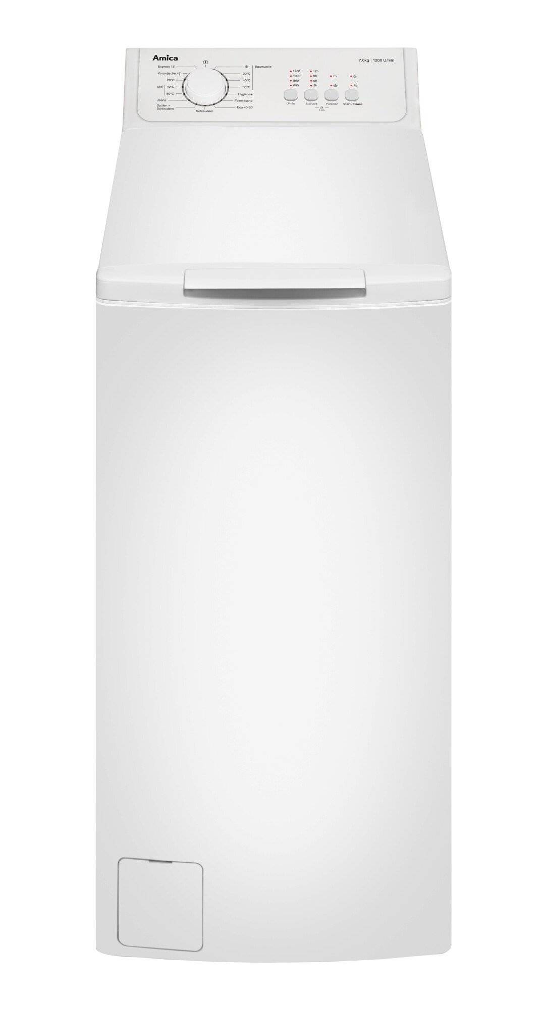 Amica Waschautomat Toplader 7kg,1200 Upm WT 472 720 Bauform=Standgerät Schleuderwirkungsklasse=B-1